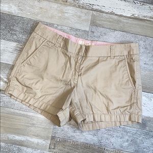 Women’s J. Crew Chino Khaki Shorts - Size 6
